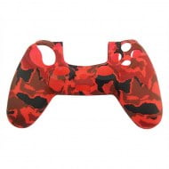 Silicone Case Skin Army Red- PS4 Controller
