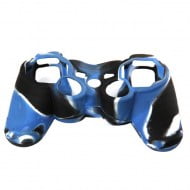 Silicone Case Skin Blue / Black / White - PS3 Controller