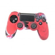 Silicone Case Skin Camouflage Red - PS4 Controller