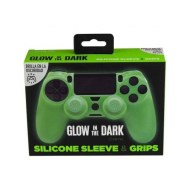 Silicone Skin + Analog Caps Grips Glow In The Dark - PS4 Controller