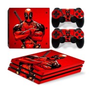 Sticker Skin Deadpool - PS4 Pro Console