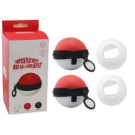 Storage Kit Case & Silicone White Poke Ball - Nintendo Switch
