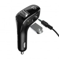 Transmitter Baseus Streamer F40 AUX Wireless MP3 Car Charger Black