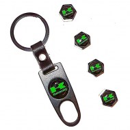 Valve Caps Keychain Kawasaki
