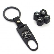 Valve Caps Keychain Mercedes