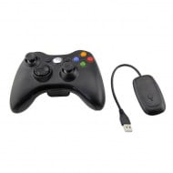 Wireless Gamepad Black With Adapter - PC / Xbox 360 Controller