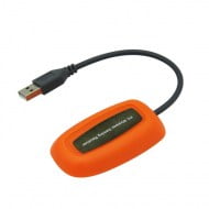 Wireless Gamepad Orange With Adapter - PC / Xbox 360 Controller